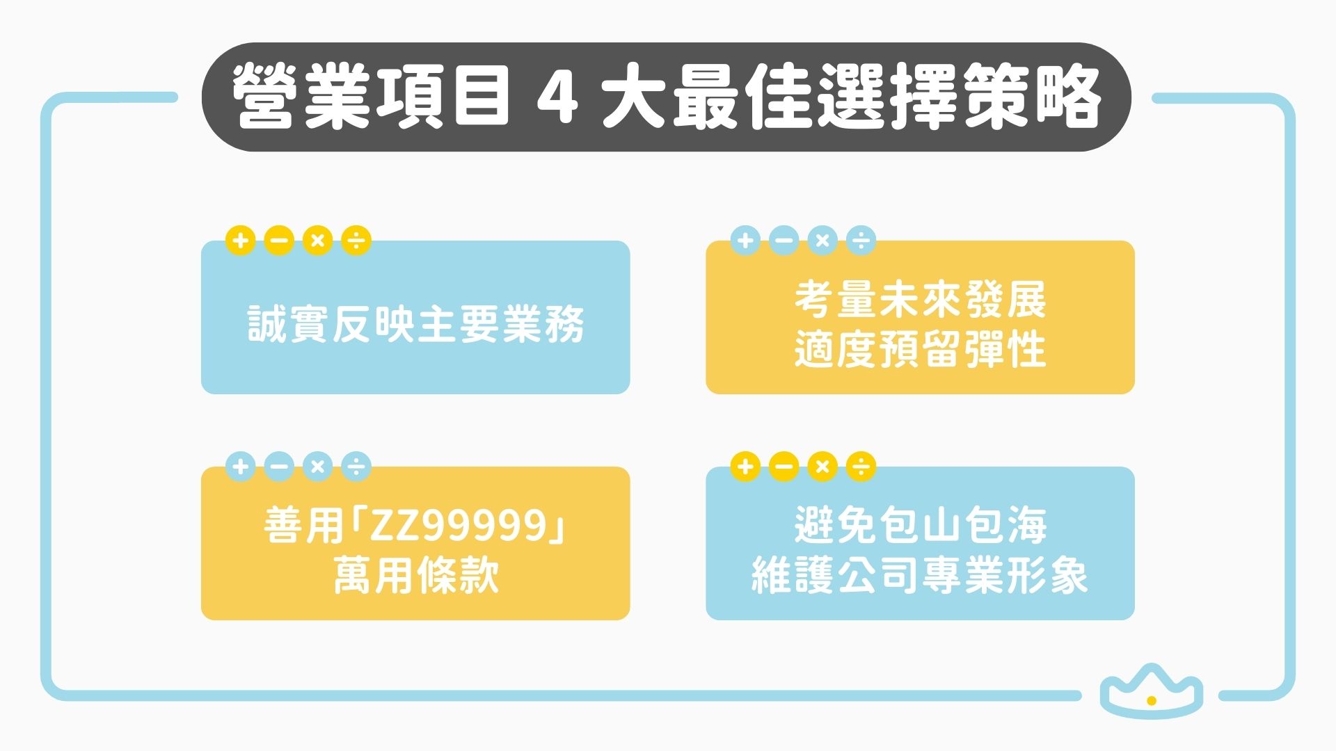 營業項目怎麼選